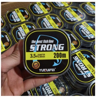 Dây cước câu cá nhật bản Strong 200m tàng hình siêu bền màu trắng