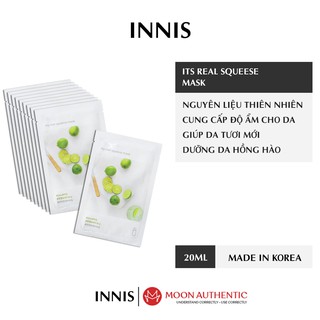 Combo mặt nạ giấy My Real Squeeze Mask Trà xanh 12 miếng