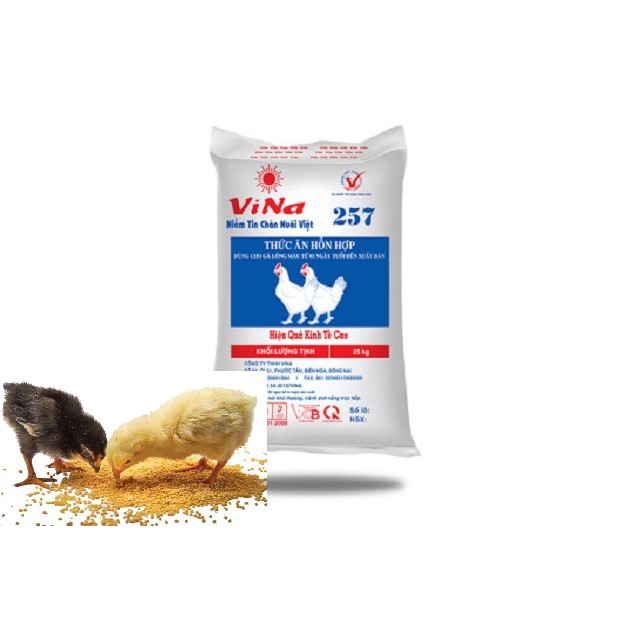(Hỏa Tốc) Bao 25KG Thức Ăn gà Vina 258 thức ăn gà con thức ăn chim con thức ăn chim cút