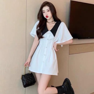 Đầm nút cổ v bigsize