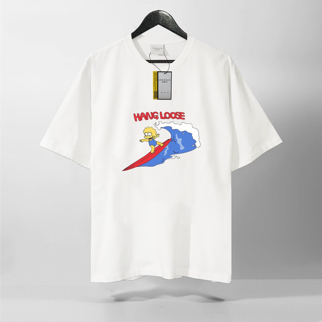 Áo Thun Tay Lỡ ADLV The Simpsons, áo phông unisex Form rộng oversize, chất liệu Cotton. KKIMShop