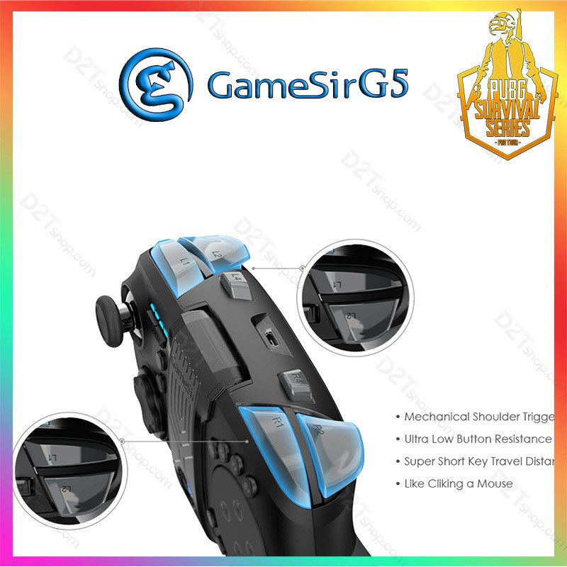 GameSir G5 | Tay Cầm Chơi Game Liên Quân, PUBG và các game khác- d2tshop