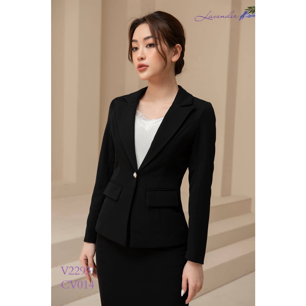 Bộ vest thời trang nữ Lavender hàng cao cấp 2 lớp