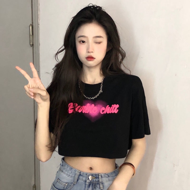 Áo Thun Croptop Tay Ngắn Dễ Phối Đồ Thời Trang Cho Nữ WT-TX-450