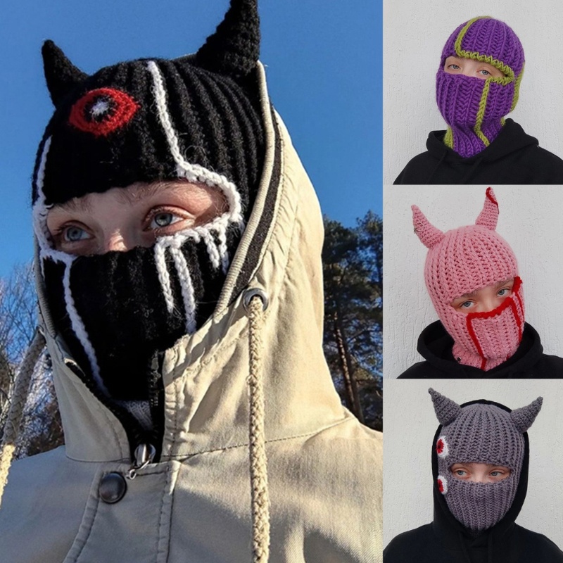 Mũ Beanie Hóa Trang Quỷ Ma Quỷ Vui Nhộn Cho Halloween
