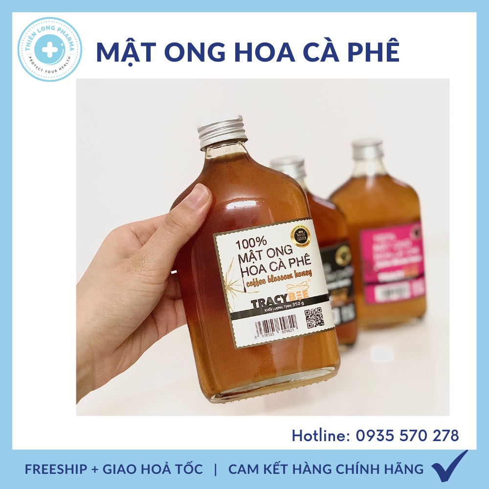 Mật ong nguyên chất hoa cà phê 350ml, mật ong tracybee chính hãng xuất khẩu tiêu chuẩn Châu Âu