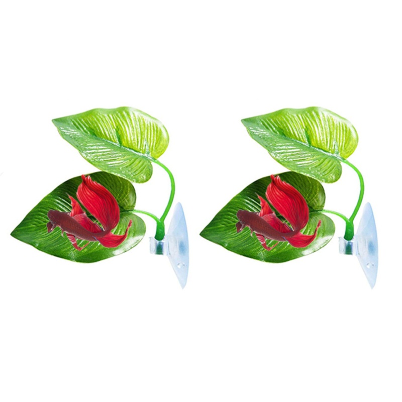 Abo betta bed double leaf pad hammock cho cá betta nhựa thân thiện với môi trường