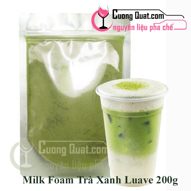 Bột Milk Foam Trà Xanh Luave