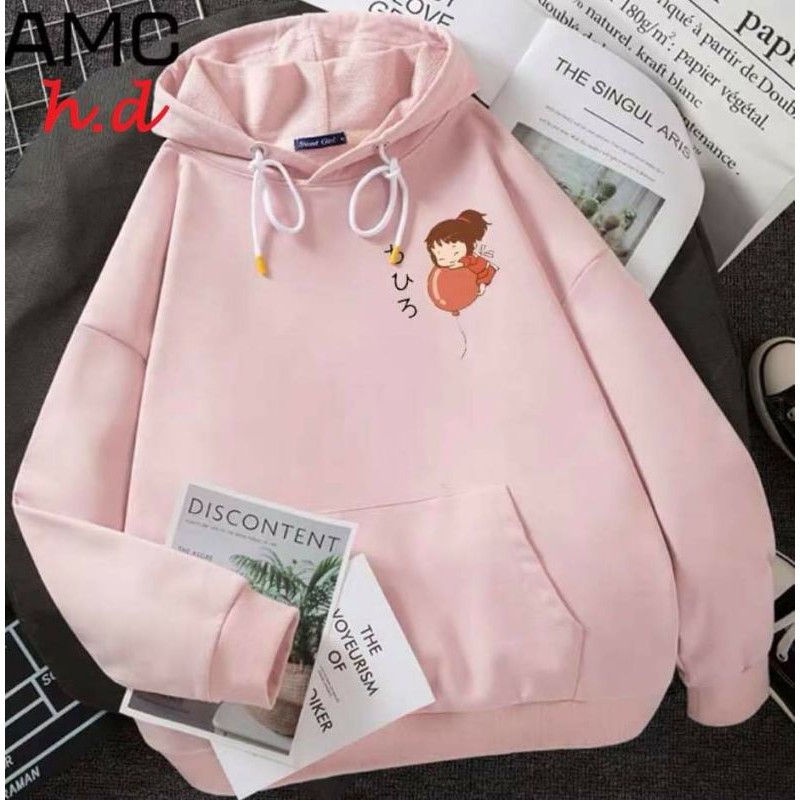 Áo hoodie cô gái thổi bóng💝Chất liệu nỉ bông💝form thụng nam nữ kiểu dáng unisex💝có túi bụng và dây rút mũ | BigBuy360 - bigbuy360.vn