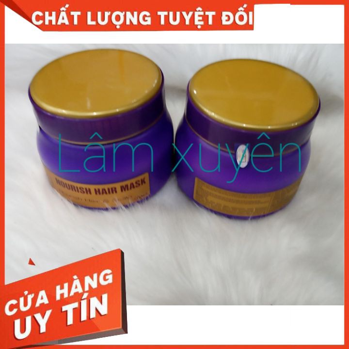 [ Tận Gốc ] Hấp dầu kem ủ tóc Lacei tím 500ml Chính Hãng Siêu Thơm phục hồi giữ màu suôn mềm bóng tóc màu tím nắp vàng .