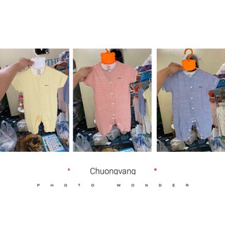 Body cộc Avaler sợi tre kẻ nhiều màu cho bé 3-6m đến 9-12m (shop Chuongvang)