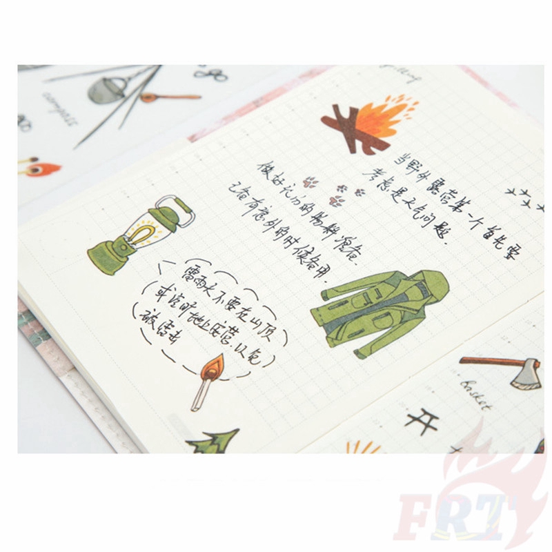 ❉ Outdoor Camping Stickers ❉ 6Sheet/Set DIY Diary Scrapbooking Decals Stickers