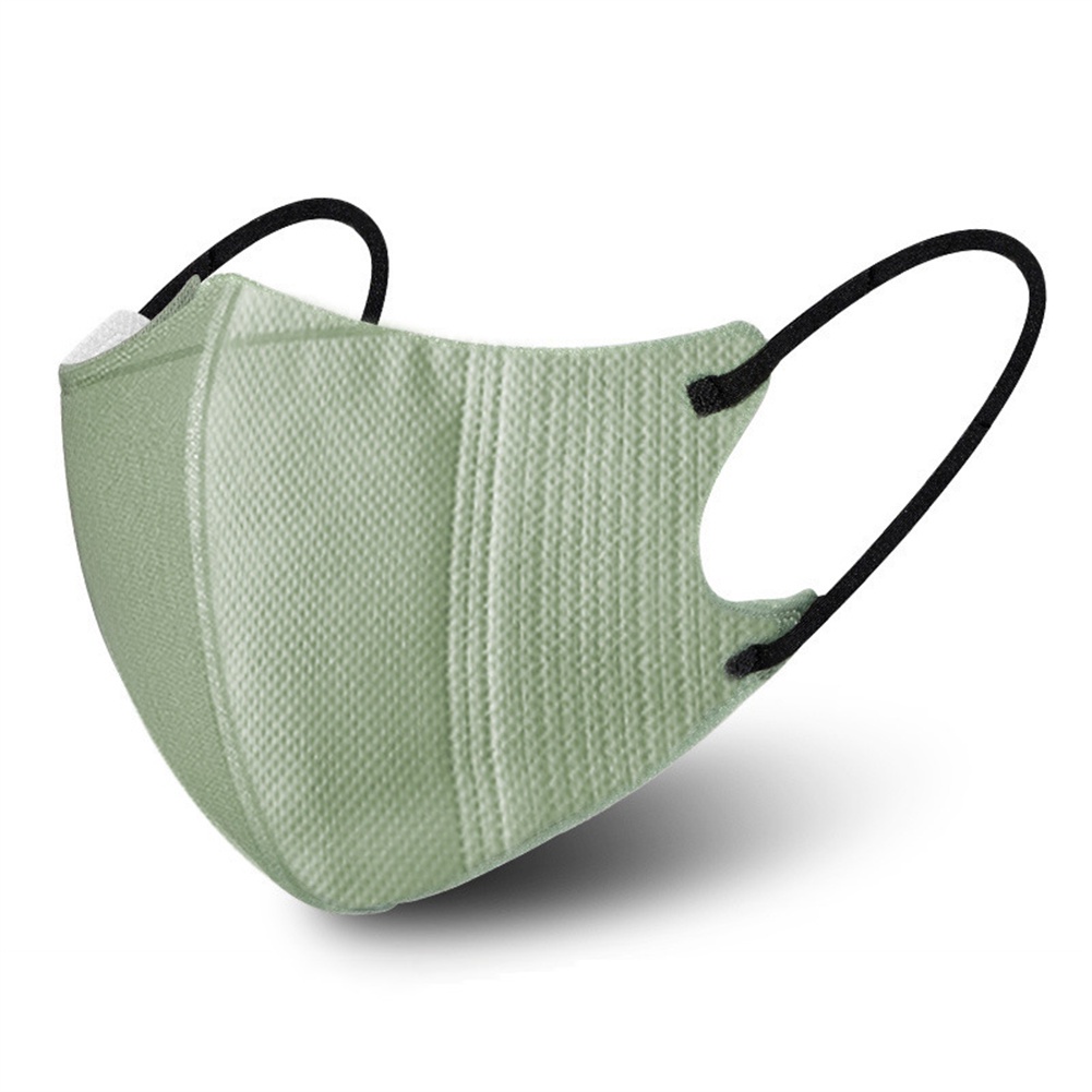 ღ 10pcs Pure Color Disposable Protective Mask 3d 3 Layer Prevention Mask For Adult