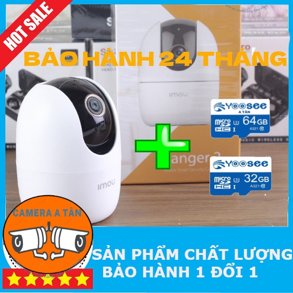 Camera IMOU IP wifi xoay 360 độ 4Mp Imou Ranger A22 A42 C22 đàm thoại 2 chiều phát hiện chuyển động