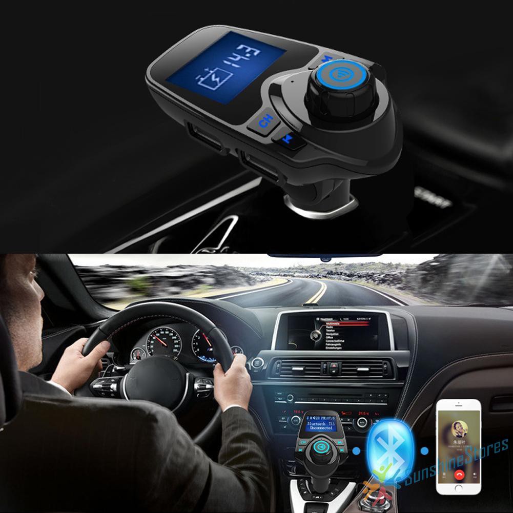 Bộ Phát Sóng Fm Bluetooth 5v 2.1a Cho Xe Hơi