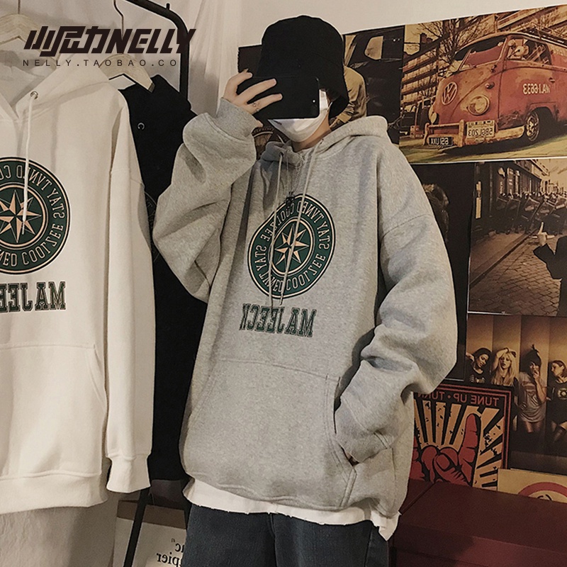 Áo hoodie tay dài phong cách Hàn Quốc thời trang trẻ trung cho nam và nữ