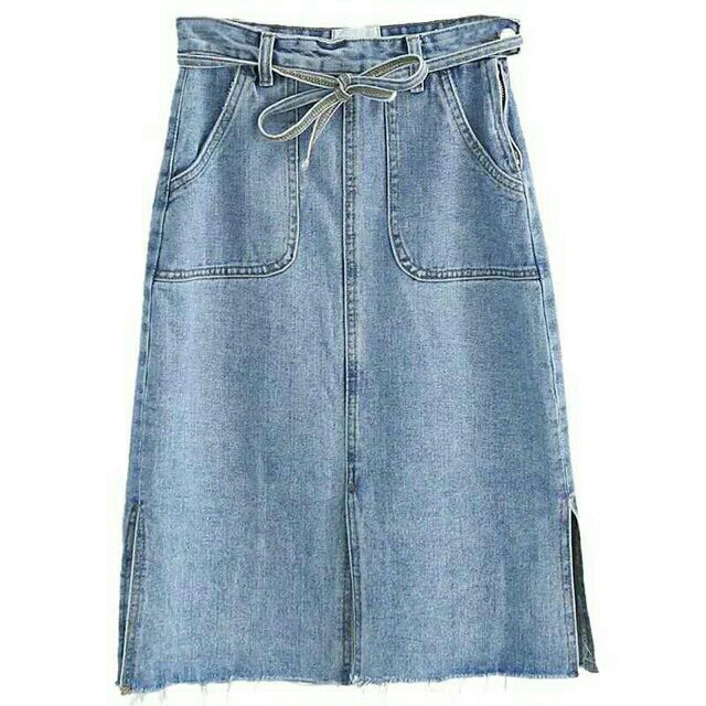 👗👗👗Chân váy jean kèm dây đai☇☇☇☇☇