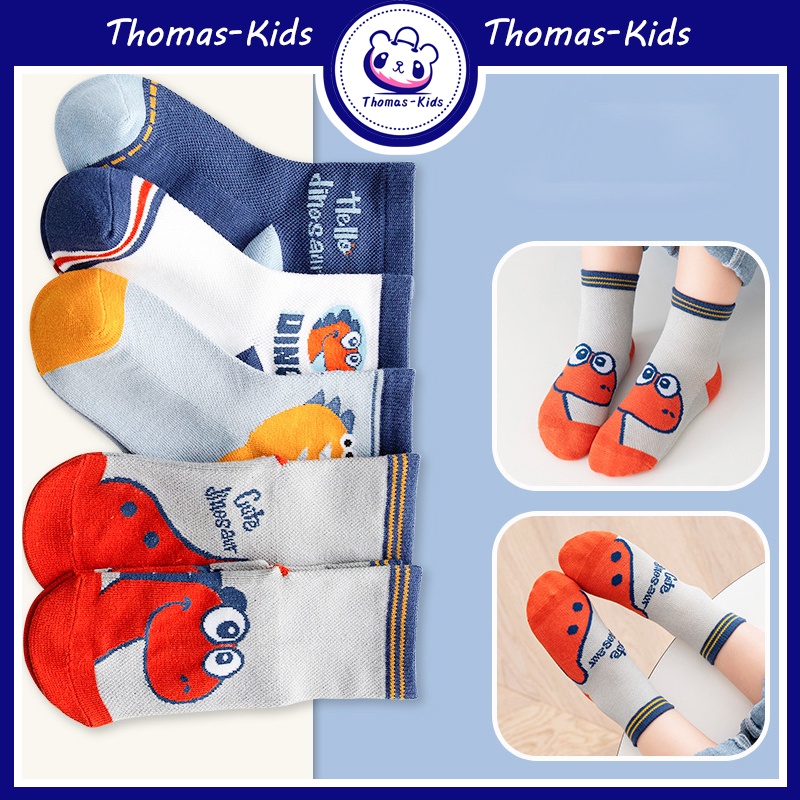 [THOMAS KIDS] Vớ Cotton Thoáng Khí Thời Trang Dành Cho Bé Trai Và Bé Gái Từ 1-12 Tuổi