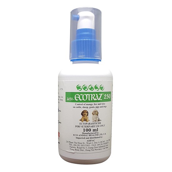 XỊT TRỊ RẬN GHẺ ASI-ECOTRAZ 250 100ML