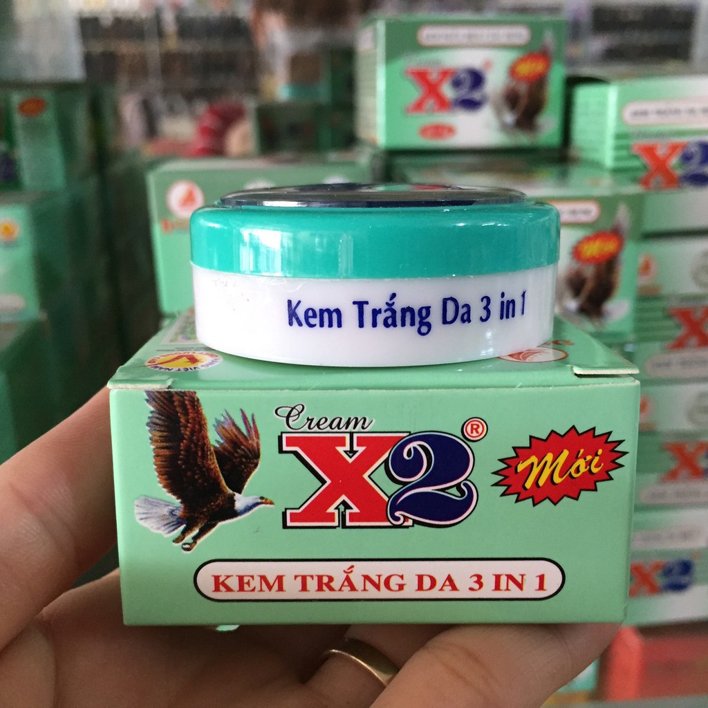 Kem X2 trắng da 3in1 5g giá bao bì 49.5k