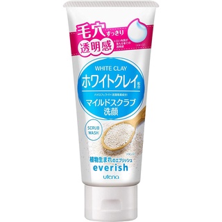 Sữa rửa mặt bùn trắng tẩy tế bào chết Utena Everish Aloe Scrub 135g