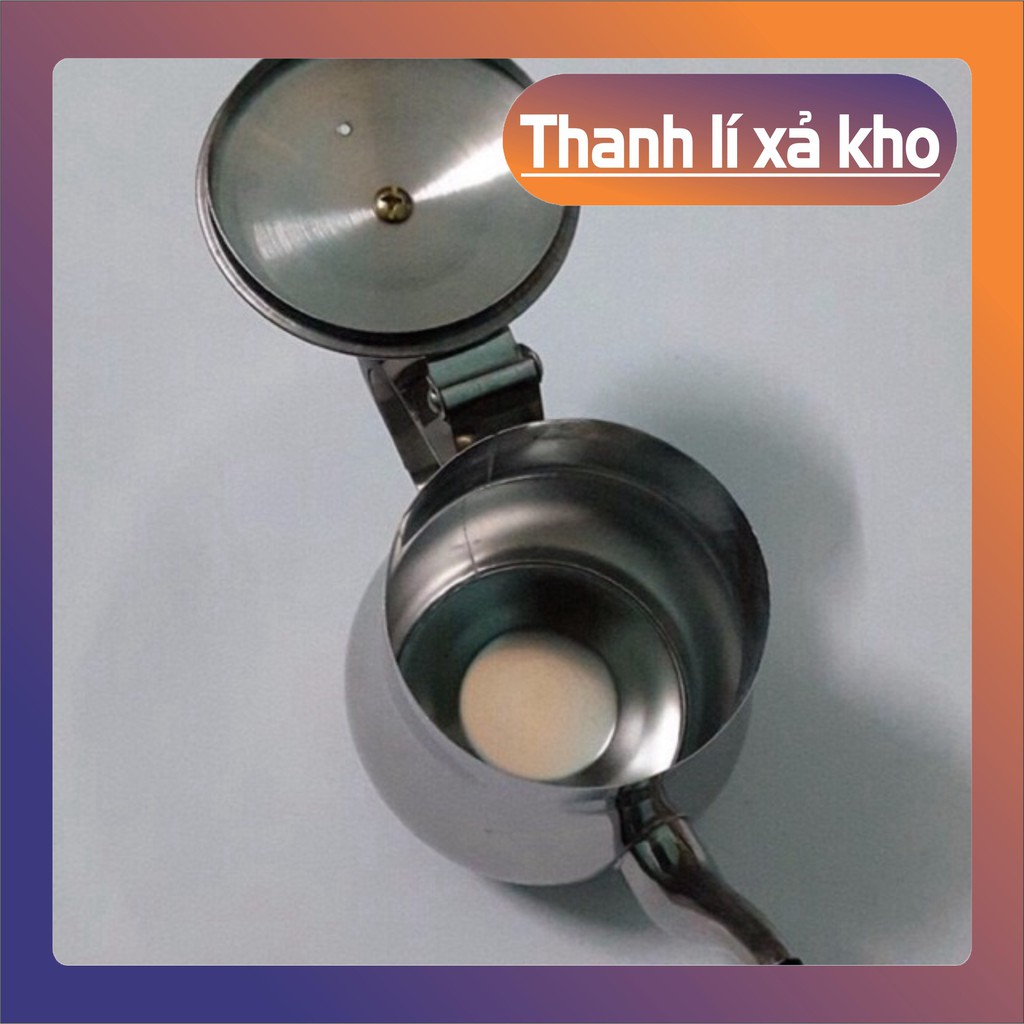 Ấm trà 𝑭𝑹𝑬𝑬𝑺𝑯𝑰𝑷 Ấm pha trà inox 201 (8 x 11 cm)