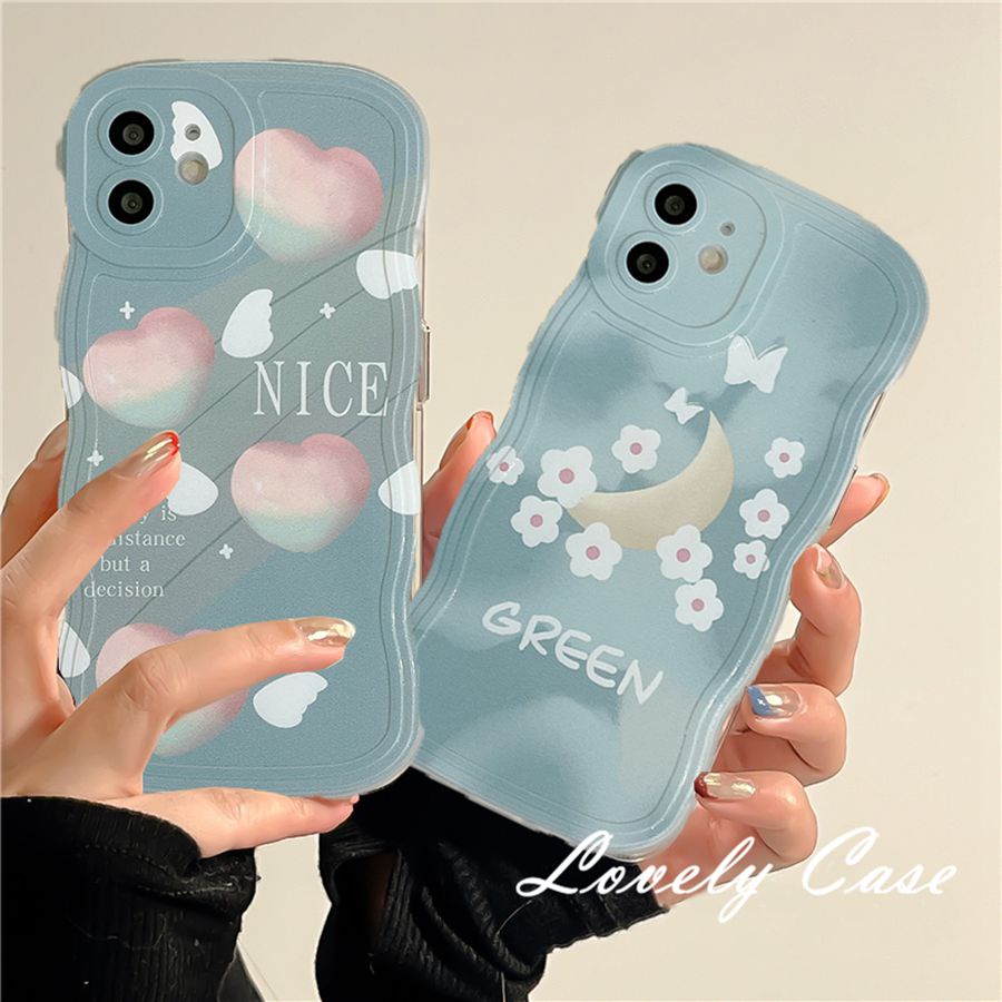 Ốp Điện Thoại Mềm Trong Suốt Họa Tiết Hoa Mặt Trăng Cho iphone 15 14 13 12 11 pro max x xr xs max 8 7 6 6s plus se 2020