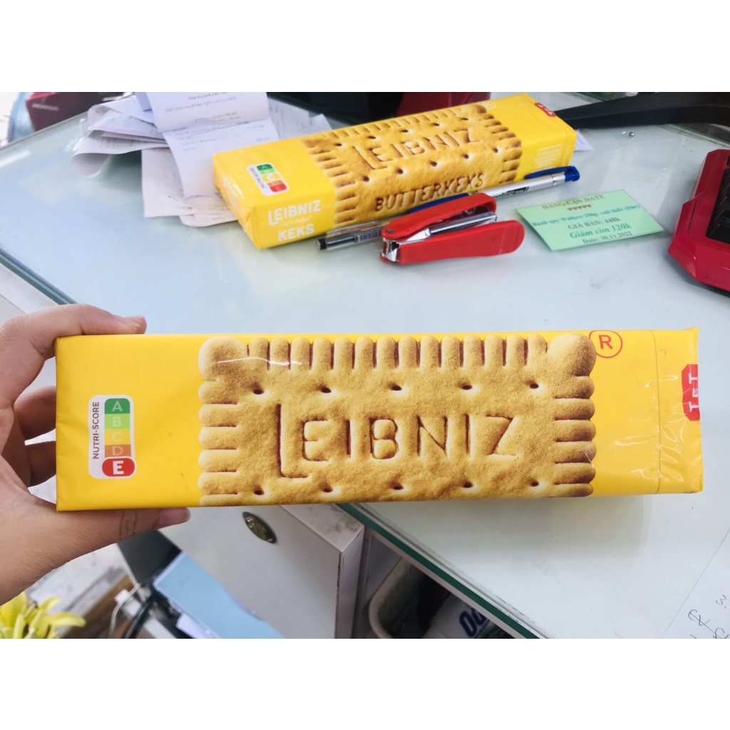 Bánh quy bơ ít đường Leibniz Đức gói 200g bơ tự nhiên và dầu hướng dương - Mẫu mới