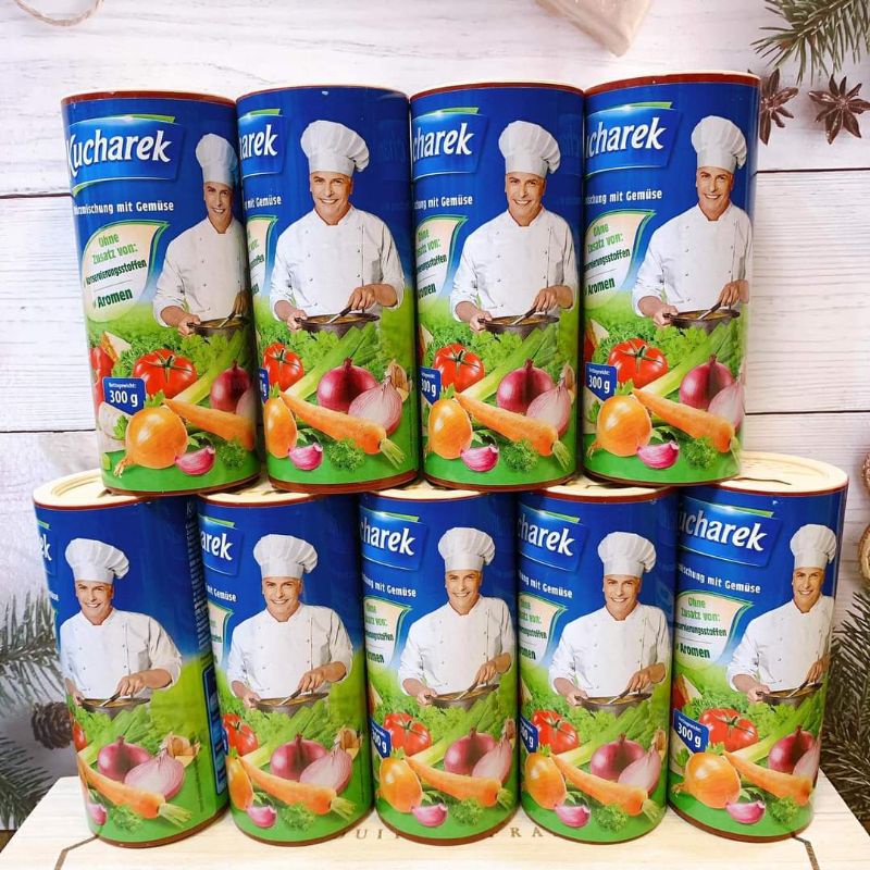 HẠT NÊM KHÔNG ĐƯỜNG ĂN KIÊNG EATCLEAN/ HẠT NÊM RAU CỦ HỮU CƠ KUCHAREK ĐỨC LỌ 300G
