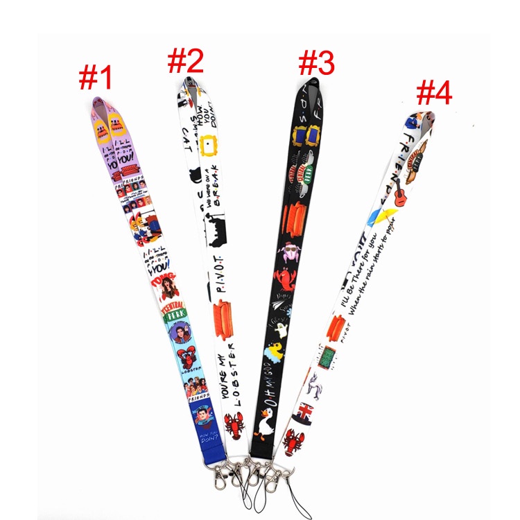 Dây Đeo Cổ Gắn Thẻ Tên Bảo Vệ Điện Thoại/Chìa Khóa Họa Tiết TV US