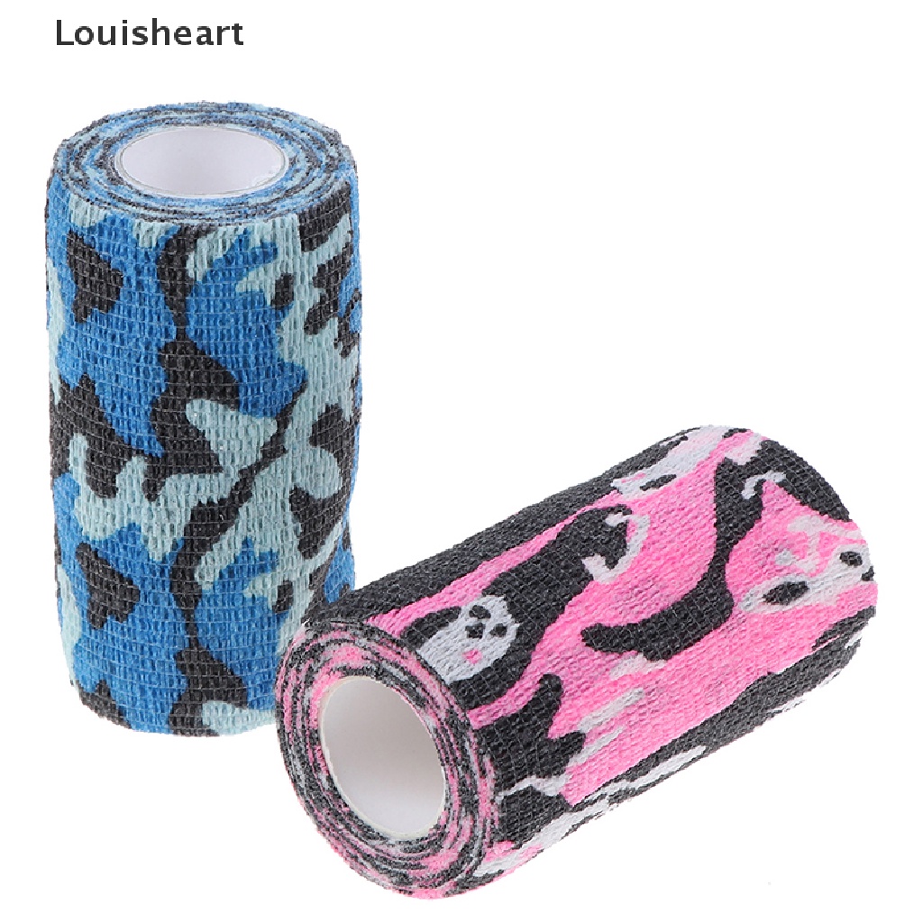 Louisheart 1Pc Outdoor Camo Gun Hunting Camping Camouflage Stealth Duct Tape Wrap 10cm*4.5m TFG