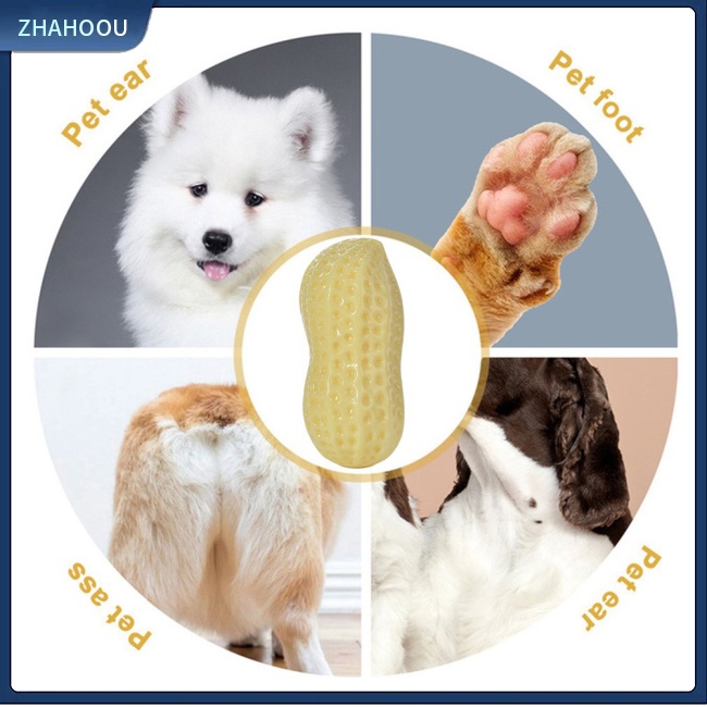 ☃Nhà☃ Búp Bê Đồ Chơi Hình Hạt Đậu Phộng Chống Cắn Làm Sạch Răng Cho Cún Cưng
