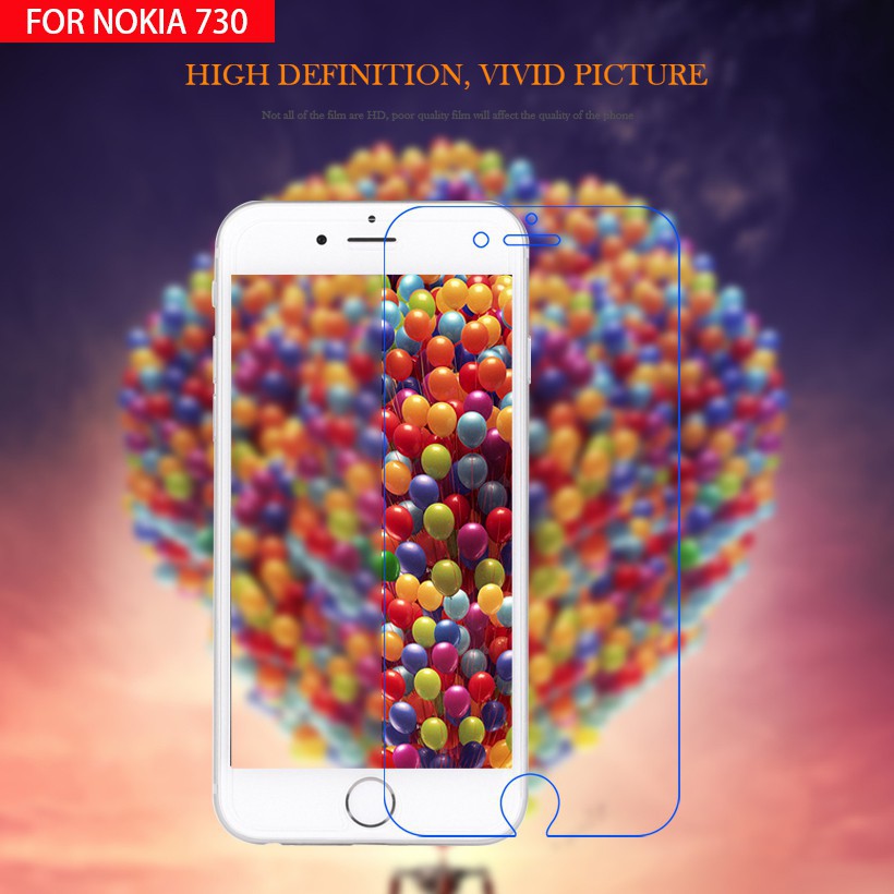 Bộ 2 kính cường lực màn hình cho Nokia Lumia 730 N730 735 4.7 inch + phụ kiện