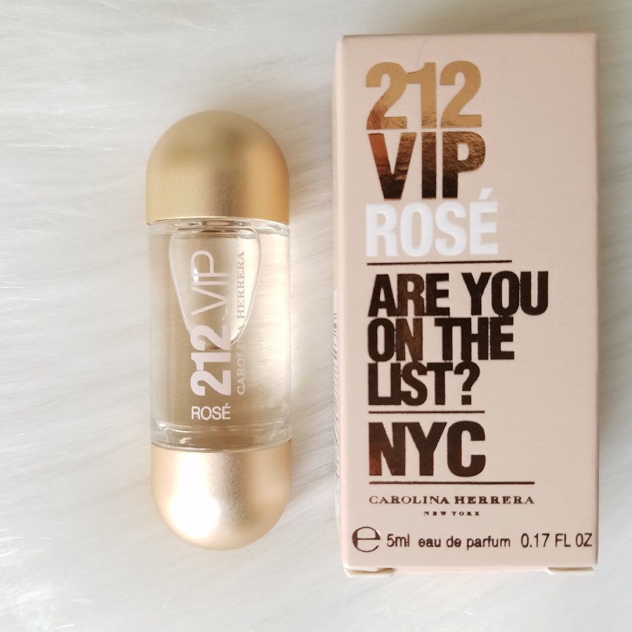 Nước hoa nữ mini 212 Vip Rose EDP 5ml Nước hoa mini