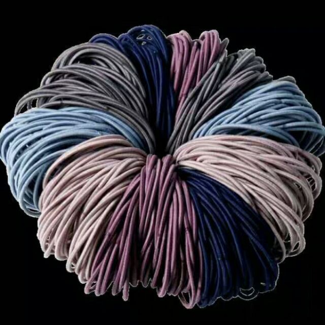 Túi 100 dây thun cột tóc nhiều màu [Hàng mới về]