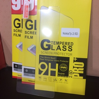 Bộ 3 kính cường lực cho Nokia 7 plus ,không full màn hình