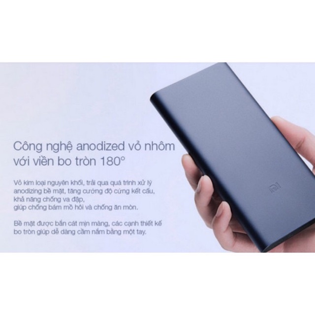 Sạc Dự Phòng - Sạc Dự Phòng Xiaomi Gen 2 10000mAh Chuẩn Dung Lượng