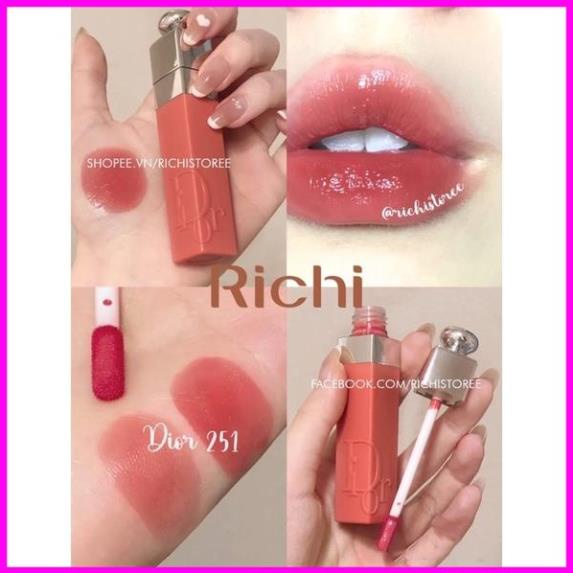 Son kem Dior Lip tattoo 541 421 321 771 251 351 491 mẫu 2022 chính hãng