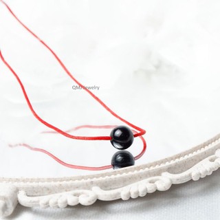 DÂY CHUYỀN CHỈ ĐỎ ĐÁ THIÊN NHIÊN MAY MẮN
