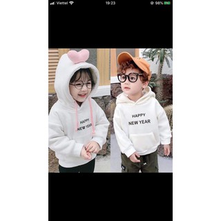 Áo Hoodie Trái Tim Happy cho bé