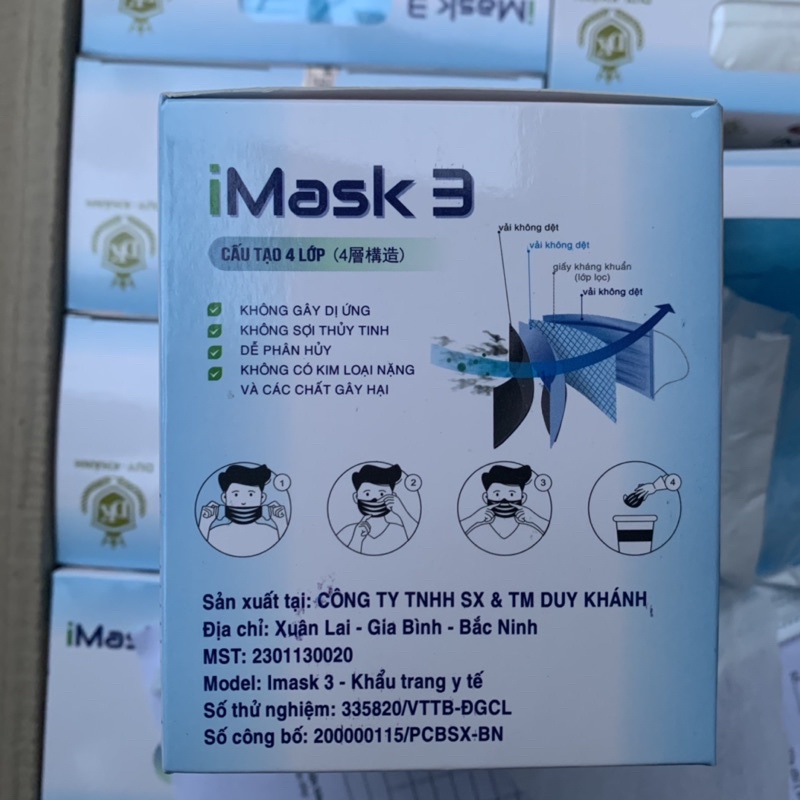 Khẩu trang y tế 4 lớp iMask 3