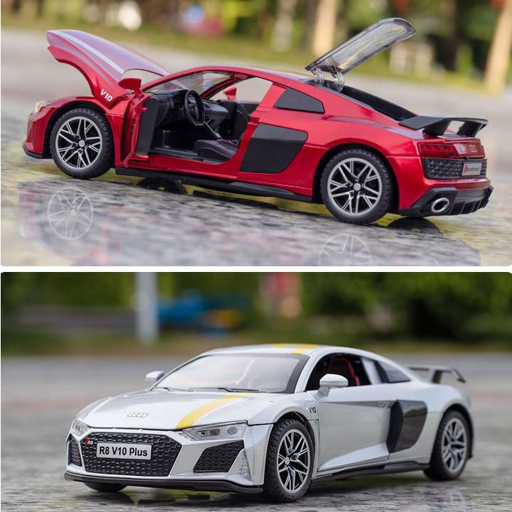 Mô hình siêu xe kim loại Audi R8 V10 Plus tỷ lệ 1:32