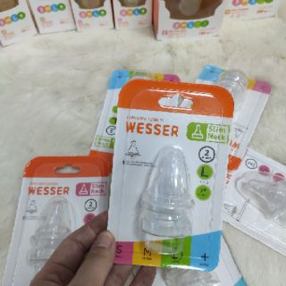 (Chính hãng)Núm ti Wesser cổ hẹp S/M/L