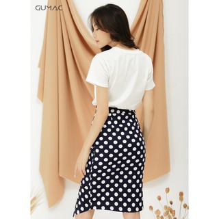 Áo thun nữ nơ chấm bi GUMAC AT09966