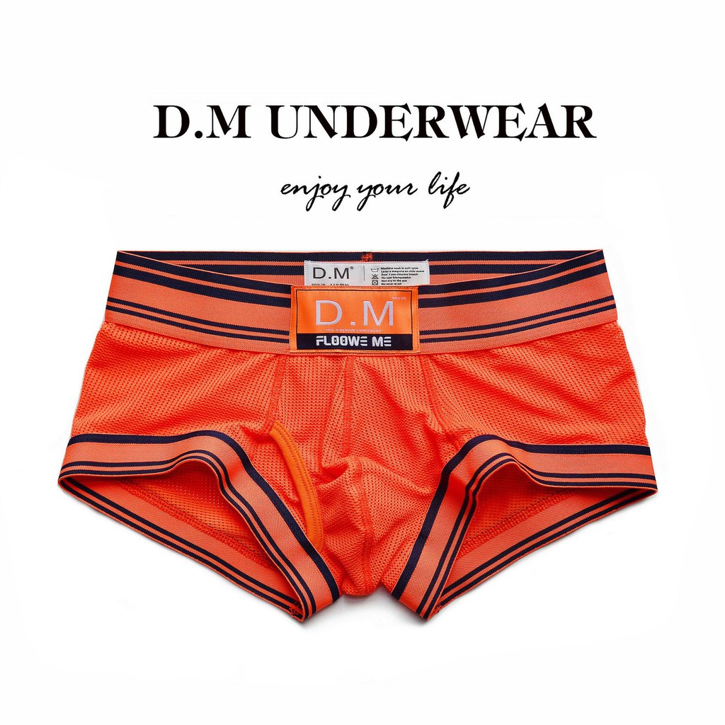 Quần lót boxer nam, quần lót đùi nam cotton hiệu D.M LN073
