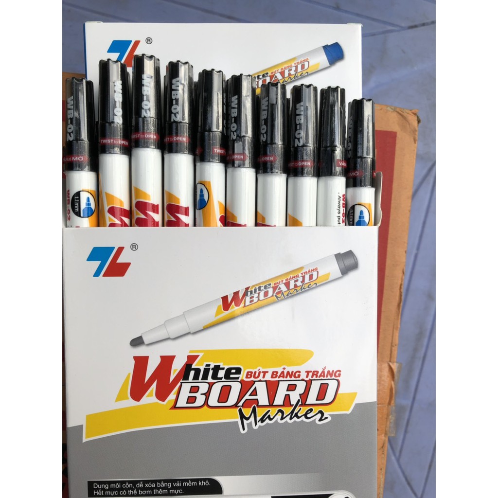 HỘP 20 BÚT BẢNG TRẮNG WHITE BOARD MARKER THIÊN LONG WB-02