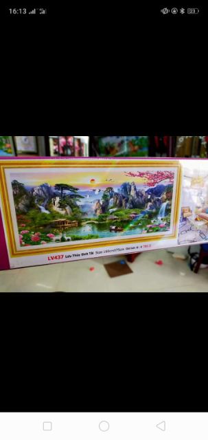 Tranh đính đá phong cảnh y8235 , y8234 lv437 , y8233 .