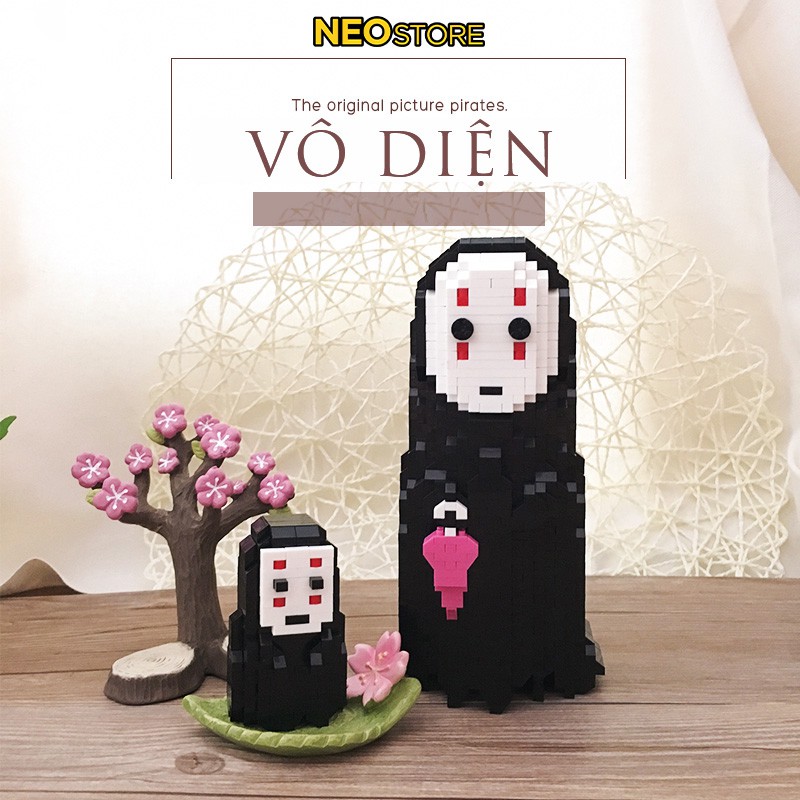 Đồ chơi lắp ráp sáng tạo Vô diện Spirited Away - Lắp Ráp Mô Hình 3D Magic Block Medium size - đồ chơi trí tuệ