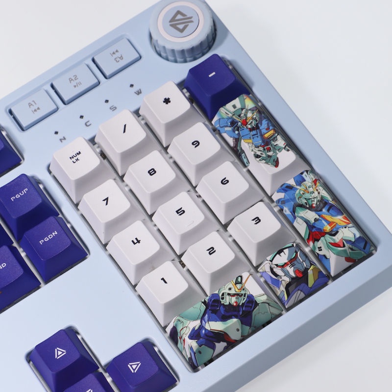 Gundam keycap Cherry Profile Mobile Suit Anime PBT Dye thăng hoa bàn phím cơ keycaps