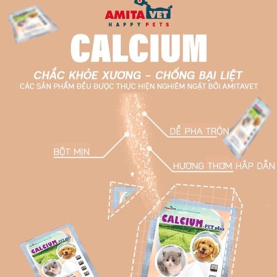 Sữa bột cho chó mèo Gold Milk Pet-Plus 150g Từ AMITAVET giúp chăm sóc thú cưng bổ xung vitamin, đạm, khoáng canxi
